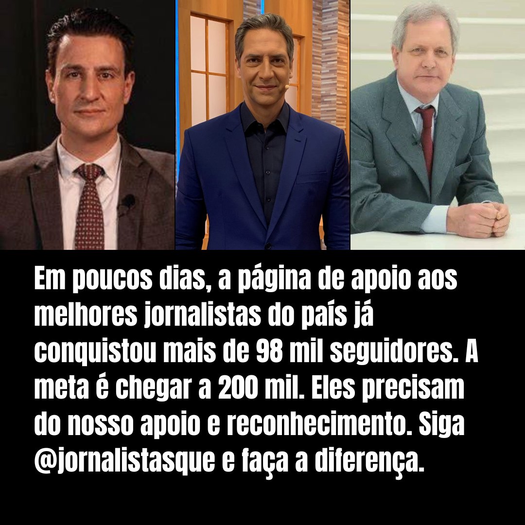 Jornalistas que merecem o nosso respeito!!! (@jornalistasque) on Twitter photo 🔴 Siga o <a href="/Jornalistasque/">Jornalistas que merecem o nosso respeito!!!</a> para Fortalecer a direita no Twitter! Não fique de fora dessa luta! 👍🇧🇷 🔴 Siga o <a href="/Jornalistasque/">Jornalistas que merecem o nosso respeito!!!</a> para Fortalecer a direita no Twitter! Não fique de fora dessa luta! 👍🇧🇷