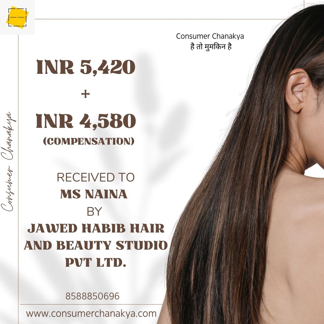 consumerchankya's tweet image. INR 5,420 + INR 4,580  Received To Ms Naina By Jawed Habib Hair And Beauty Studio Pvt Ltd.

consumerchanakyablog.wordpress.com/?p=2301

#consumerchankaya #consumercomplaints  #onlineresolution #refund #hair  #hairtreatment #keratin  #keratintreatment #jawedhabibsalon #jawedhabib #india