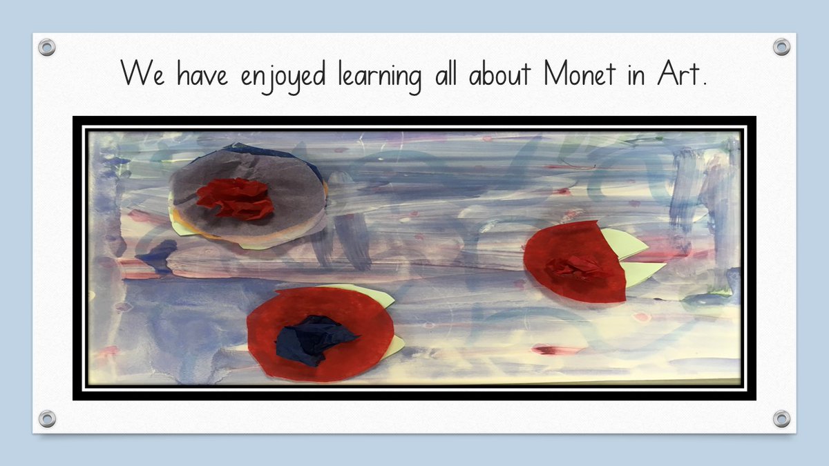 Making our own water lily art in Year 1.