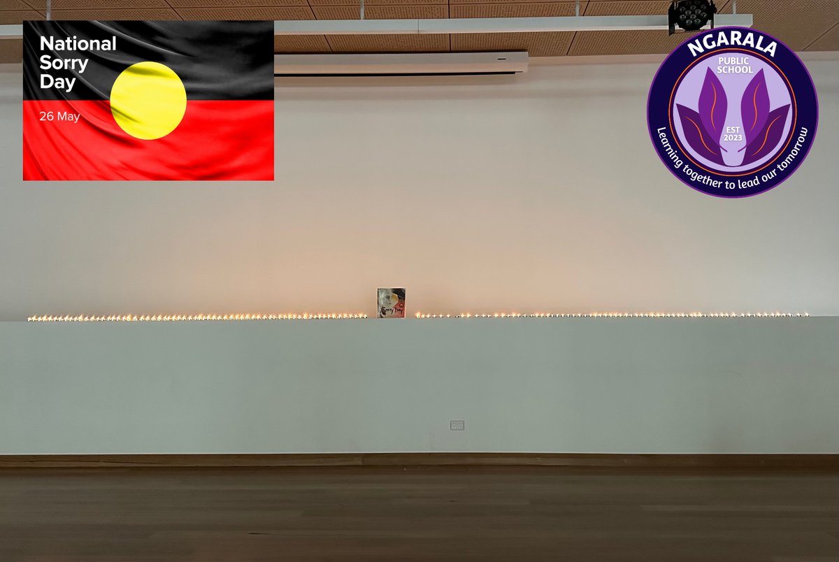 NgaralaPS's tweet photo. For National Sorry Day, our students participated in activities led by Mrs Zadow. Students listened to ‘Sorry Day’, discussed the Stolen Generations &amp; reflected on the feelings our First Nations Children felt. Each student lit a candle in memory of the children who were removed. https://t.co/tx1hw5nQAp