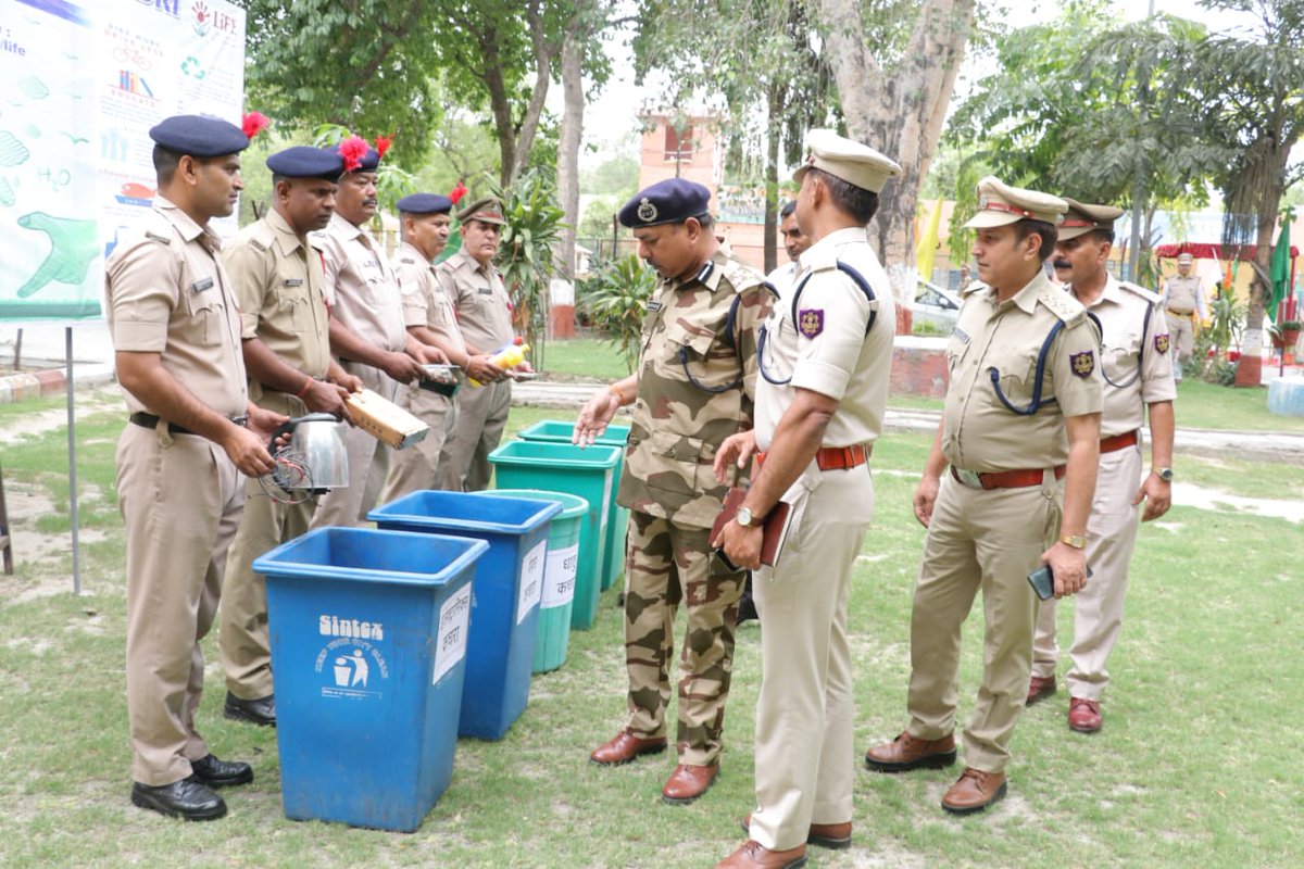 CISFHQrs's tweet photo. Awareness drives to sensitize people about waste segregation, avoiding single-use plastics and  waste management were organized @ CISF Units NALCO Angul &amp; NTPC Dadri. #MissionLiFE 

#PROTECTIONandSECURITY #ChooseLiFE
@HMOIndia
@moefcc https://t.co/mqBR6pw7wF