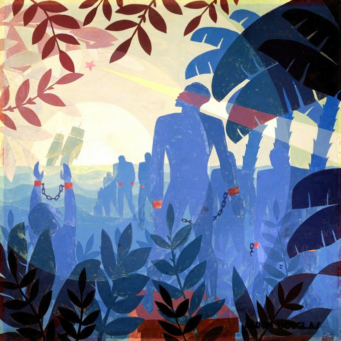 Aaron Douglas was born on this day, May 26, in 1899.

One of the most influential artists of the Harlem Renaissance, the Kansas native illustrated for The Crisis and Vanity Fair; he created picture books; and he painted murals, nationwide, that focused on the Black experience.