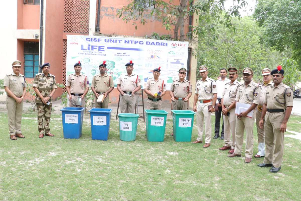 CISF (@CISFHQrs) on Twitter photo 2023-05-26 09:27:20 Awareness drives to sensitize people about waste segregation, avoiding single-use plastics and waste management were organized @ CISF Units NALCO Angul & NTPC Dadri. #MissionLiFE #PROTECTIONandSECURITY #ChooseLiFE @HMOIndia @moefcc Awareness drives to sensitize people about waste segregation, avoiding single-use plastics and waste management were organized @ CISF Units NALCO Angul & NTPC Dadri. #MissionLiFE #PROTECTIONandSECURITY #ChooseLiFE @HMOIndia @moefcc