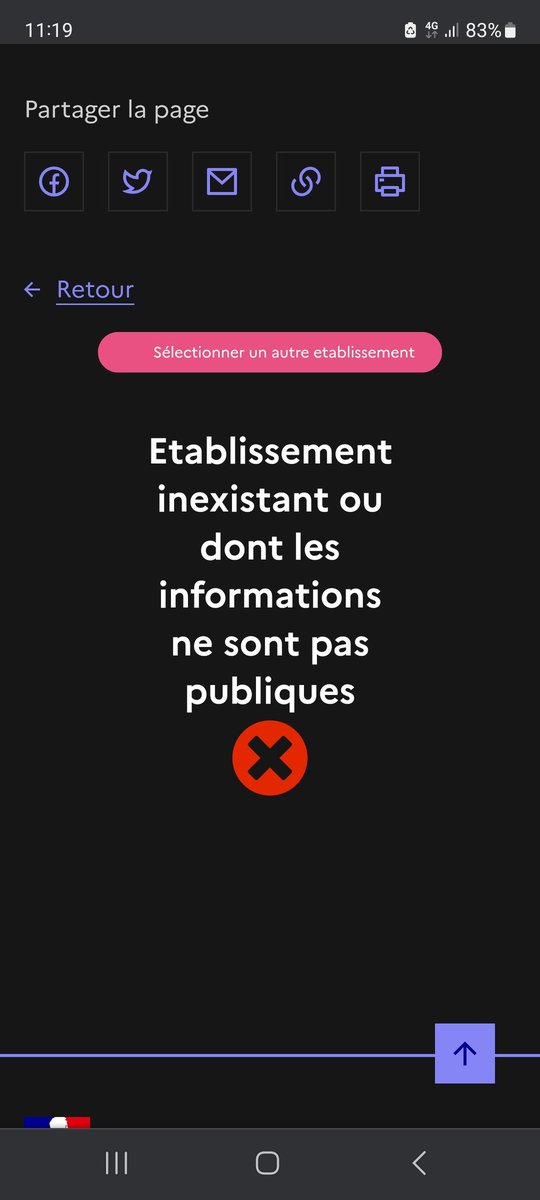 Les informations des #ICPE du site #georisque est en mode inaccessible @Prefet76, @Ecologie_Gouv. Merci de faire le nécessaire afin que la #transparence soit de retour au plus vite. #DREAL #rapport  #inspection #seveso