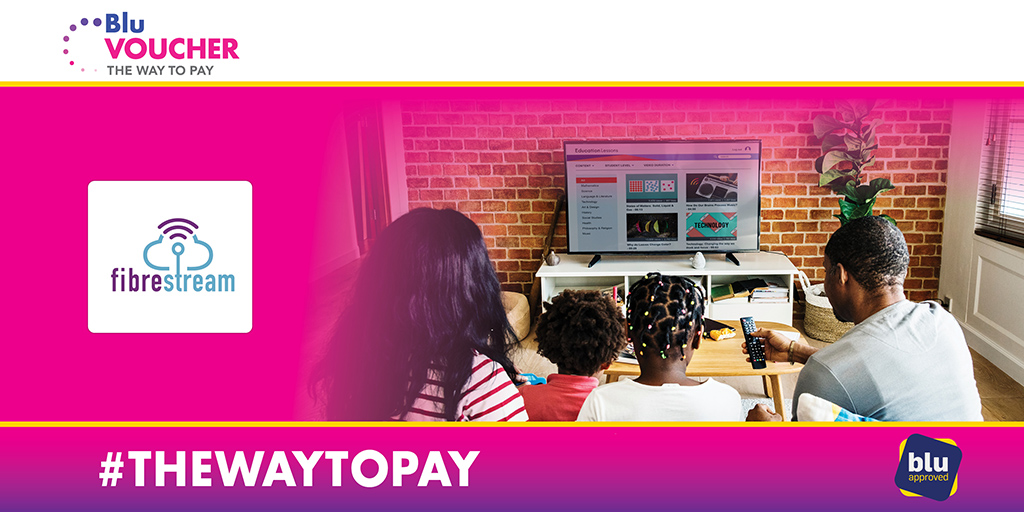 BluVoucher's tweet photo. Donโt let internet that buffers ruin your day! If fast and reliable internet to stream your favourite shows and music is what you desire, @fibrestreamza is what you need ๐๐ฝ
You can now pay off your Fibrestream account with a #BluVoucher!
#TheWayToPay #FibreStream #Internet https://t.co/OqcNRHcQgD