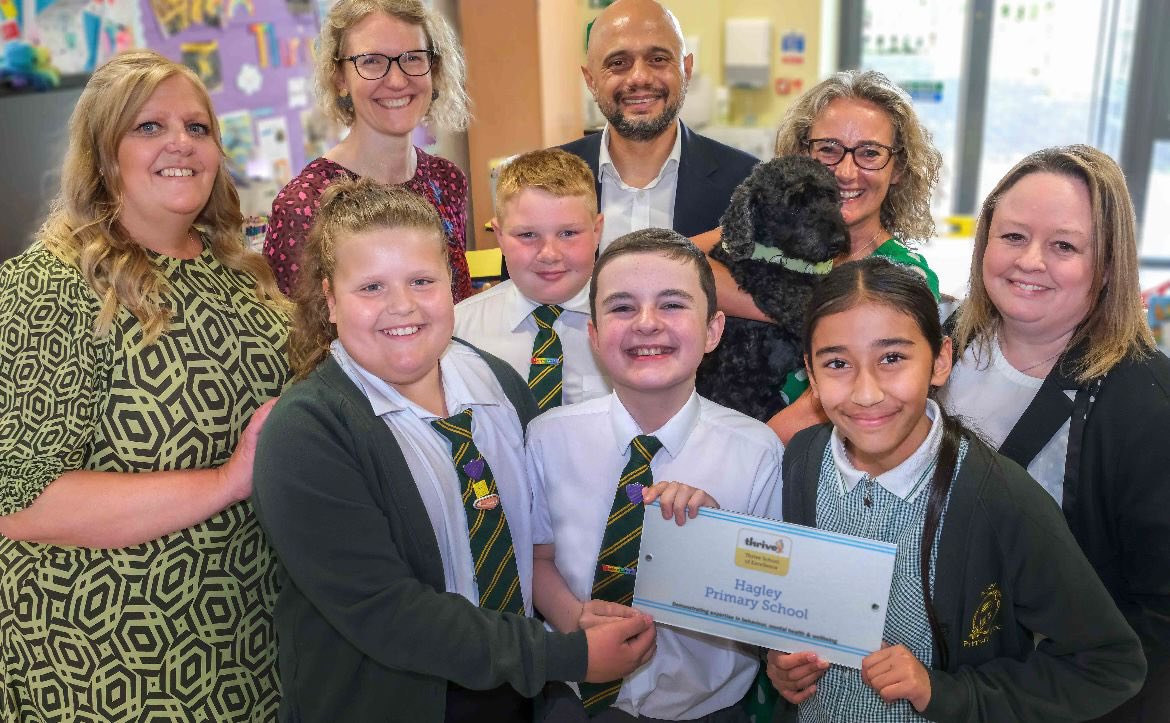 Congratulations to @HagleyPrimary for receiving the @ThriveApproach School of Excellence Award. 

Good to meet with staff and pupils to discuss ongoing work at this fantastic school.