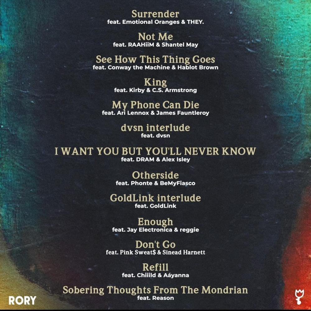 FrankAmaya313's tweet photo. This @thisisrory album didn’t disappoint. Def keeping it in rotation for the summer nights. The only gripe I have is that @MAL___ didn’t get an interlude lol. #Rory #IThoughtItdBeDifferent https://t.co/8pjlVLLIJ7