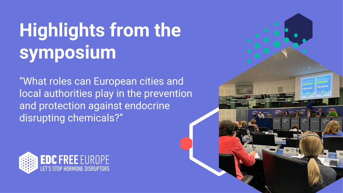 ✅ Across Europe, cities and local authorities are taking important steps to limit people's exposure to #EndocrineDisruptors.

Read the key highlights from our symposium on 20th April, organised with @RES_Env_Sante, @bef_de and @strasbourg.

👉 bit.ly/3MXrcOJ #EDCFree