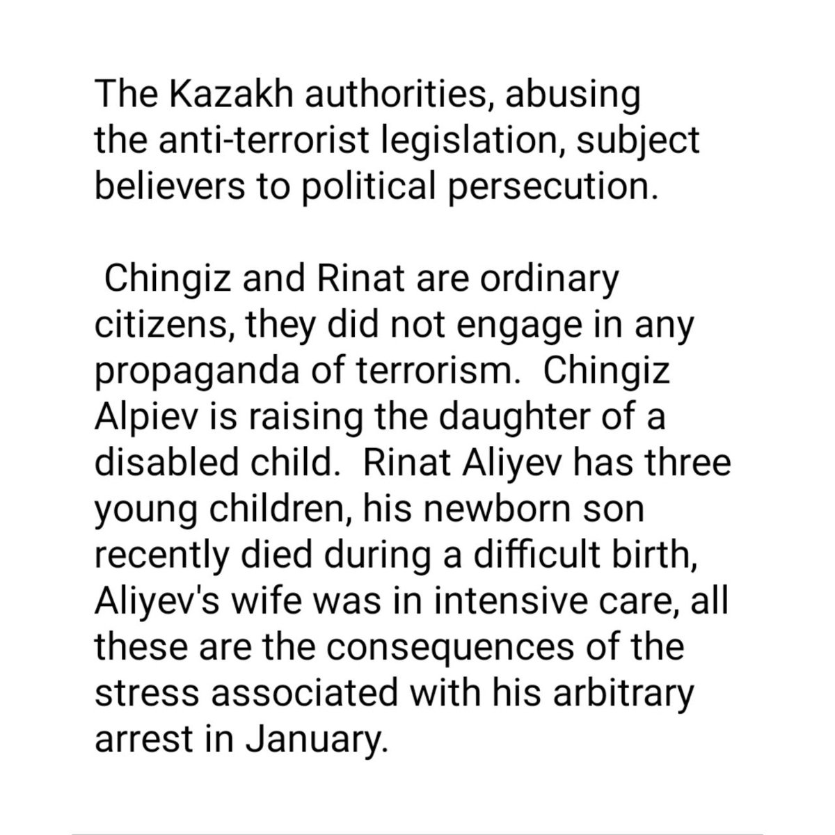3/4
Under the pretext of fighting "terrorists and extremists", the authorities persecute civil activists, #humanrights activists, peaceful protesters, as well as people who have their own religious beliefs.

#Magnitsky #NoToCooruption
#IACD2021 #torture