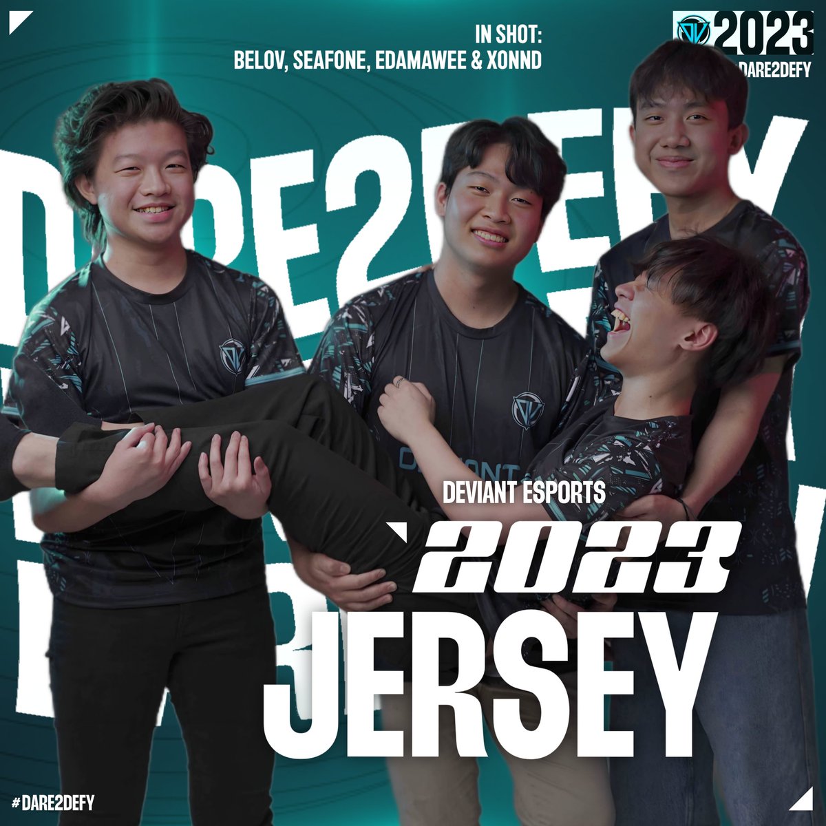 《 Deviant Esports 》
🚨 Introducing:
🔹️DV 2023 Jersey🔹️

Looking sharp in &amp; out of the server😎
#Dare2Defy