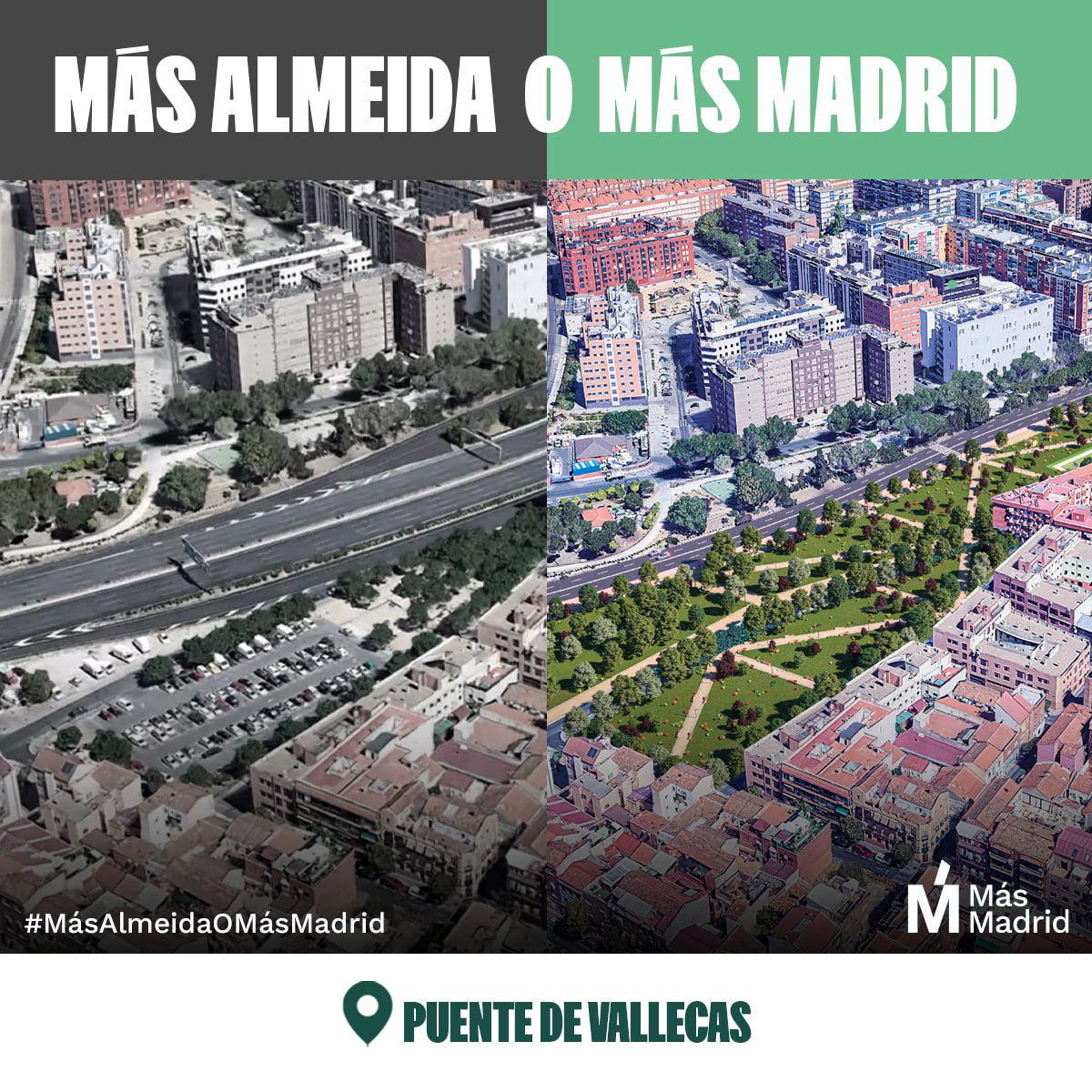 Este domingo suma tú voto para vencer. La única papeleta que puede ganar a Almeida.