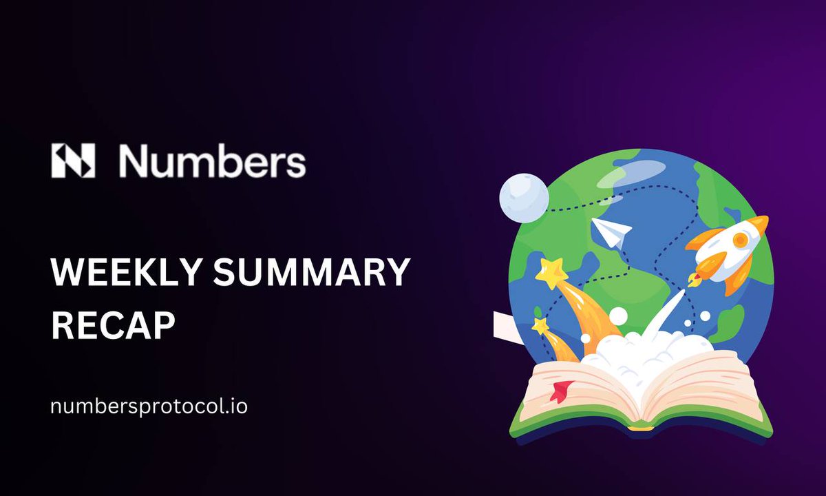 Here is the Update
2023/05/19
Weekly Summary From Numbers Protocol.
Details: link.numbersprotocol.io/230519

$NUM #Web3 #UPDATE #NUMARMY