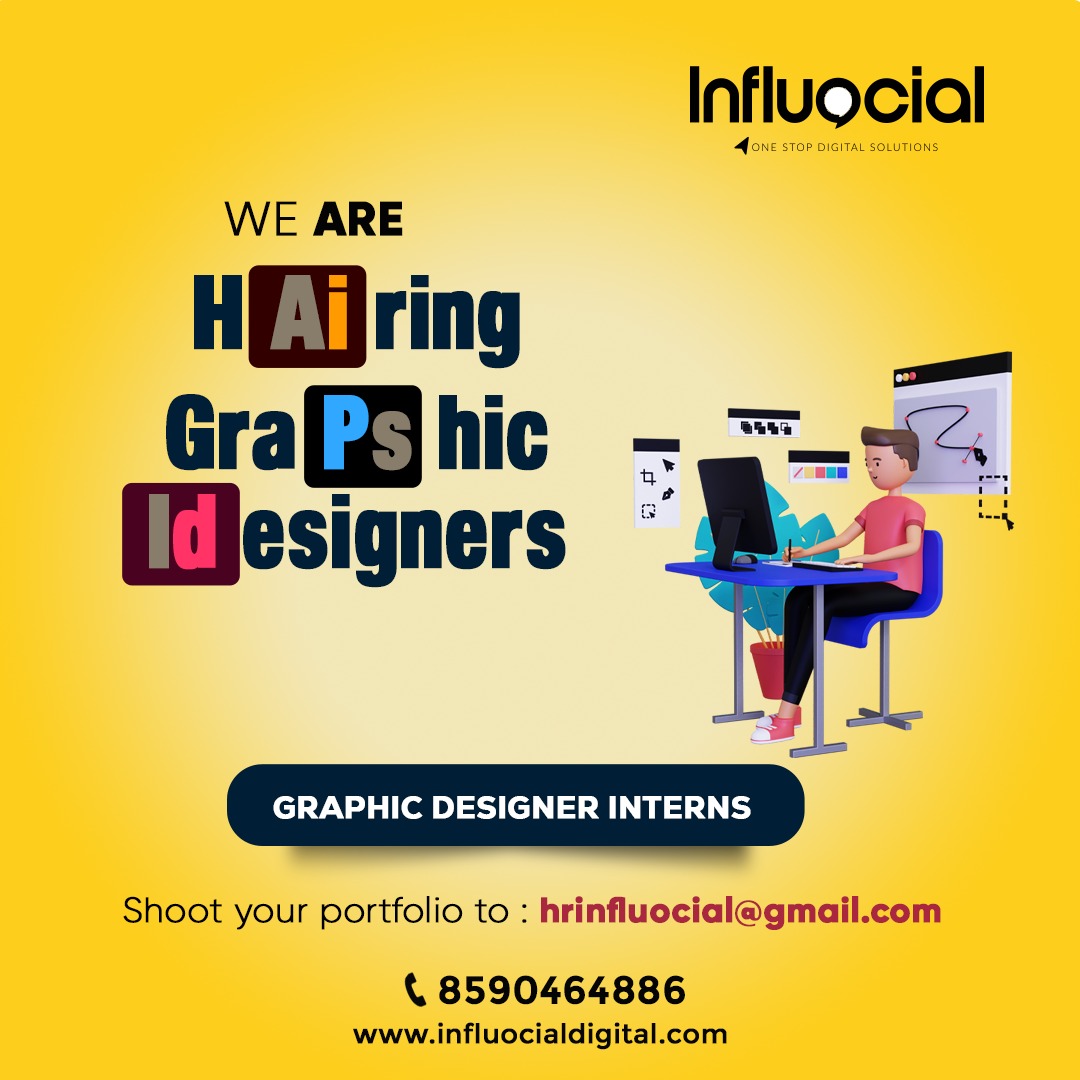 influocialtech's tweet photo. Ready to take the challenge?
We're Hiring Graphic Designer Interns!
Join & grow your career with us!
Shoot your Resume to:
hrinfluocial@gmail.com
#influocialtech #hiring #designer #graphicdesigner #creative #digitalmarketing #futureishere #immediatejoining #joinus https://t.co/JDJ6YCbwQV