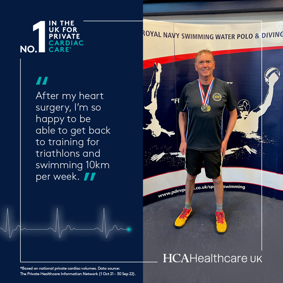 Andrew, 58, trains for triathlons and swims 10km per week. But one day during his intensive training, he felt something was not right. “I had palpitations and shortness of breath.” This was the first time Andrew had worrying symptoms. ​

Find out more: bit.ly/3MAzw5E