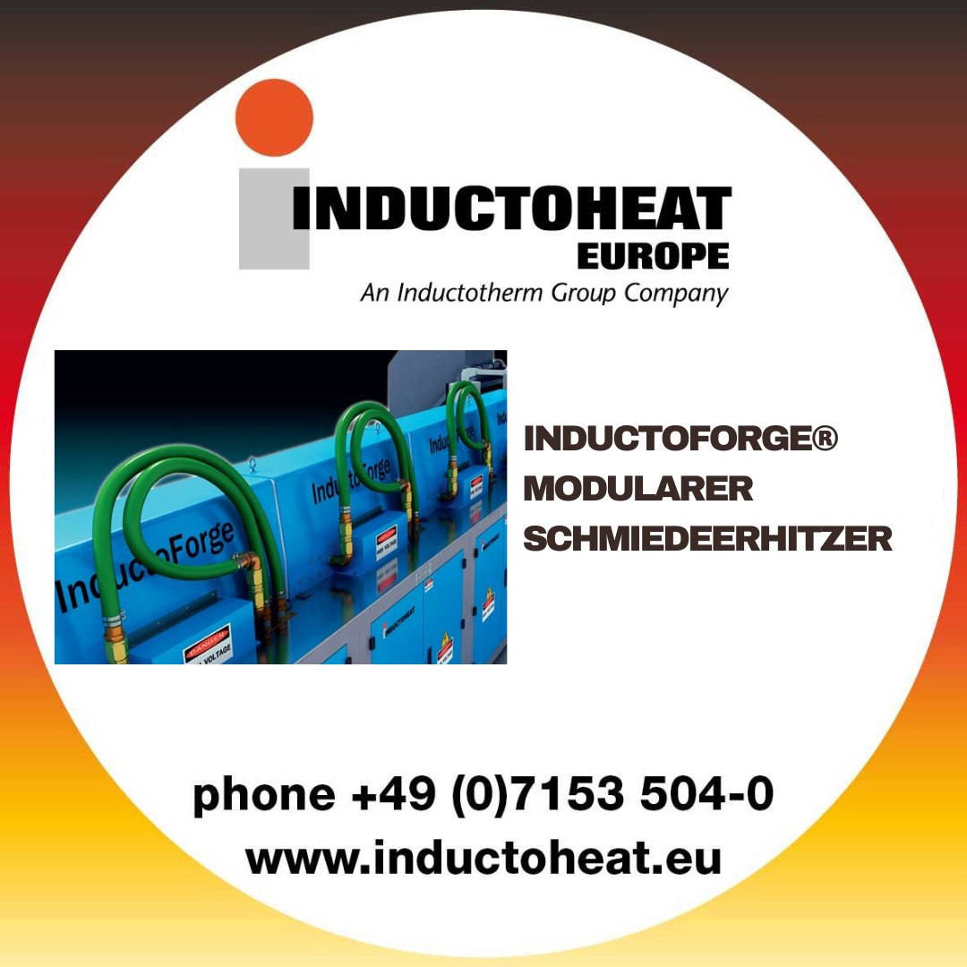 InductoheatE's tweet photo. Die modulare INDUCTOFORGE-Erwärmungsanlage für Knüppel und Stangen vor dem Schmiedeprozess bietet mit ihren individuell gesteuerten Power-Modulen vielfältige und effiziente Einsatzmöglichkeiten.
https://t.co/inM2XopfxD
#prozessen #Induktion #Ingenieurwesen https://t.co/GczcTNqYGx