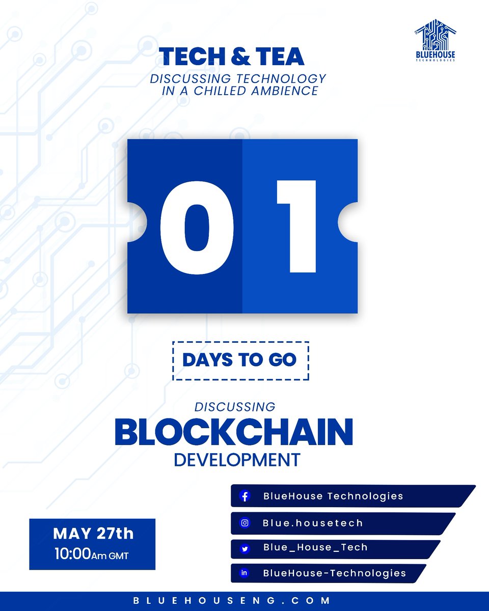 Are you ready to explore the future of the web? 

Register here 👇
forms.gle/PVXYtZVQpYojDd…

#TechAndTea #BlockchainDevelopment #web3 #FutureOfTechnology #Decentralization #NetworkingEvent #BluehouseTechnologies #TechSolutions #DigitalSkills  #bluehouse #bluehousetech