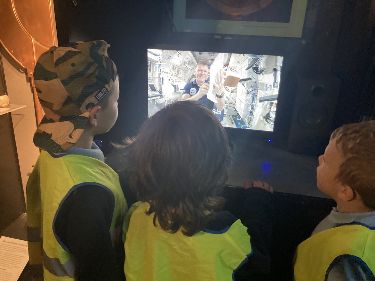 We’ve arrived safely and are exploring the Space exhibition with @StPetersYear2