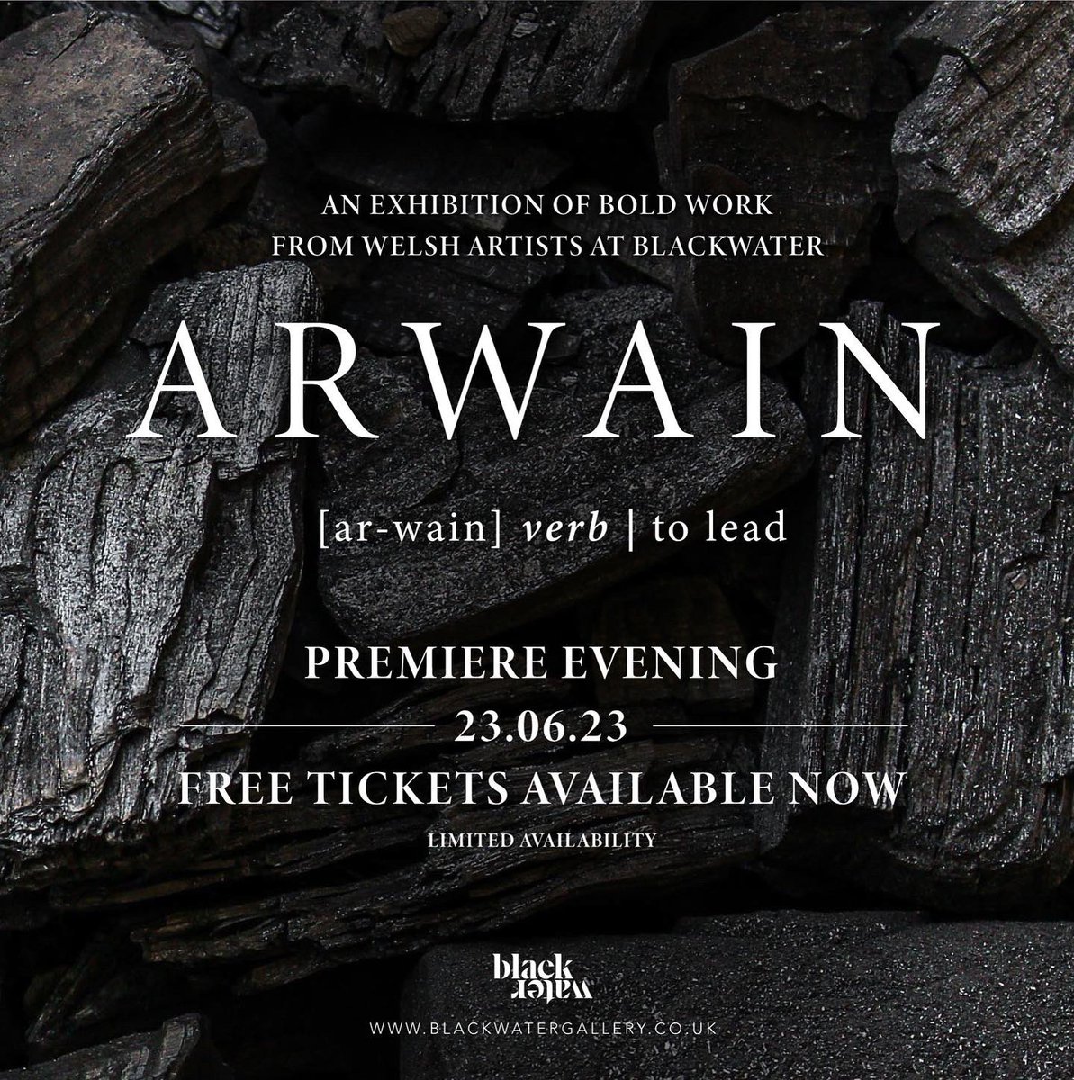 Blackwatercdiff's tweet photo. NEW EXHIBITION 

ARWAIN - a celebration of bold new work from welsh artists at Blackwater.

EXHIBITION PREMIERE EVENING 23.06.23

Tickets are FREE and AVAILABLE NOW

ARWAIN is an exhibition of new works from
Ian Mackenzie
Eleri Haf Davies
Caitlin Flood-Molyneux

#cardiff #wales https://t.co/QB4GrOftK0
