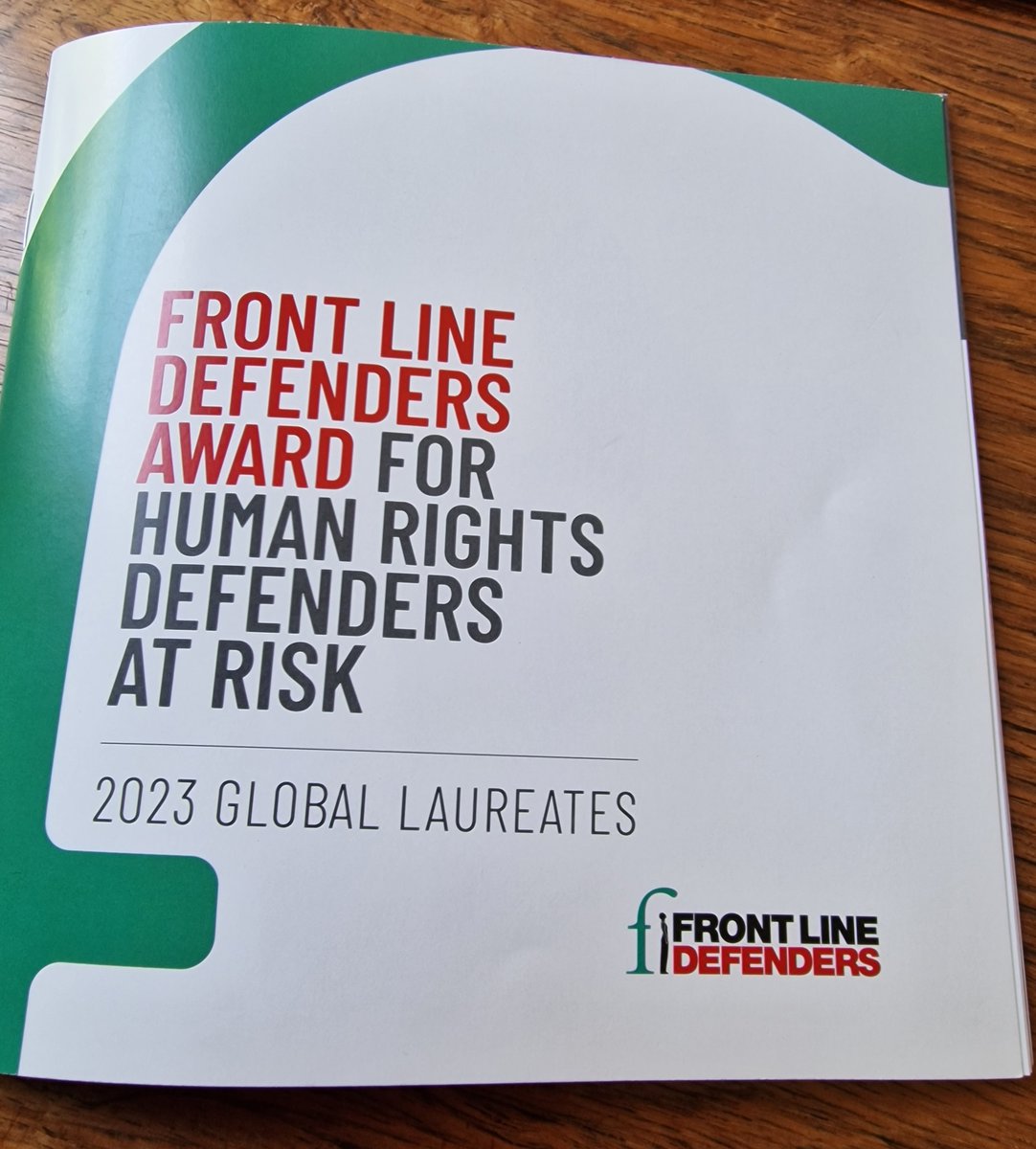 Humbled to attend #FLDAward23 hosted by Front Line Defenders at EPIC this morning. Congratulations to the 5 global laureates: these impressive Human Rights Defenders are an inspiration to us in an era of shrinking civic space.