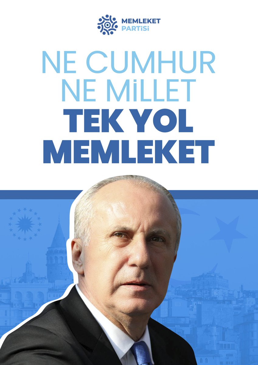 Ne Cumhur Ne Millet TEK YOL MEMLEKET
#3yol #MemleketPartisi #Muharremİnce