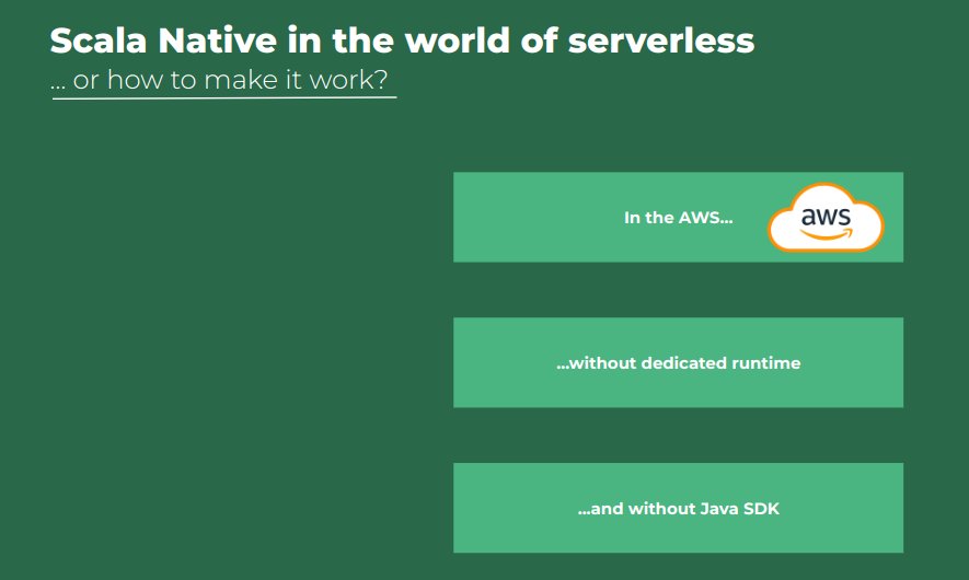 WojciechM_dev's tweet photo. It was a splendid day at the #ArtOfScala conference yesterday!  Thank you @ScalaWAW and @Evo_global for this event!

The slides and source code from my talk: `Scala Native in the World of Serverless` are now available here:
https://t.co/v4DTUoj4tj https://t.co/WxVNejIVoq