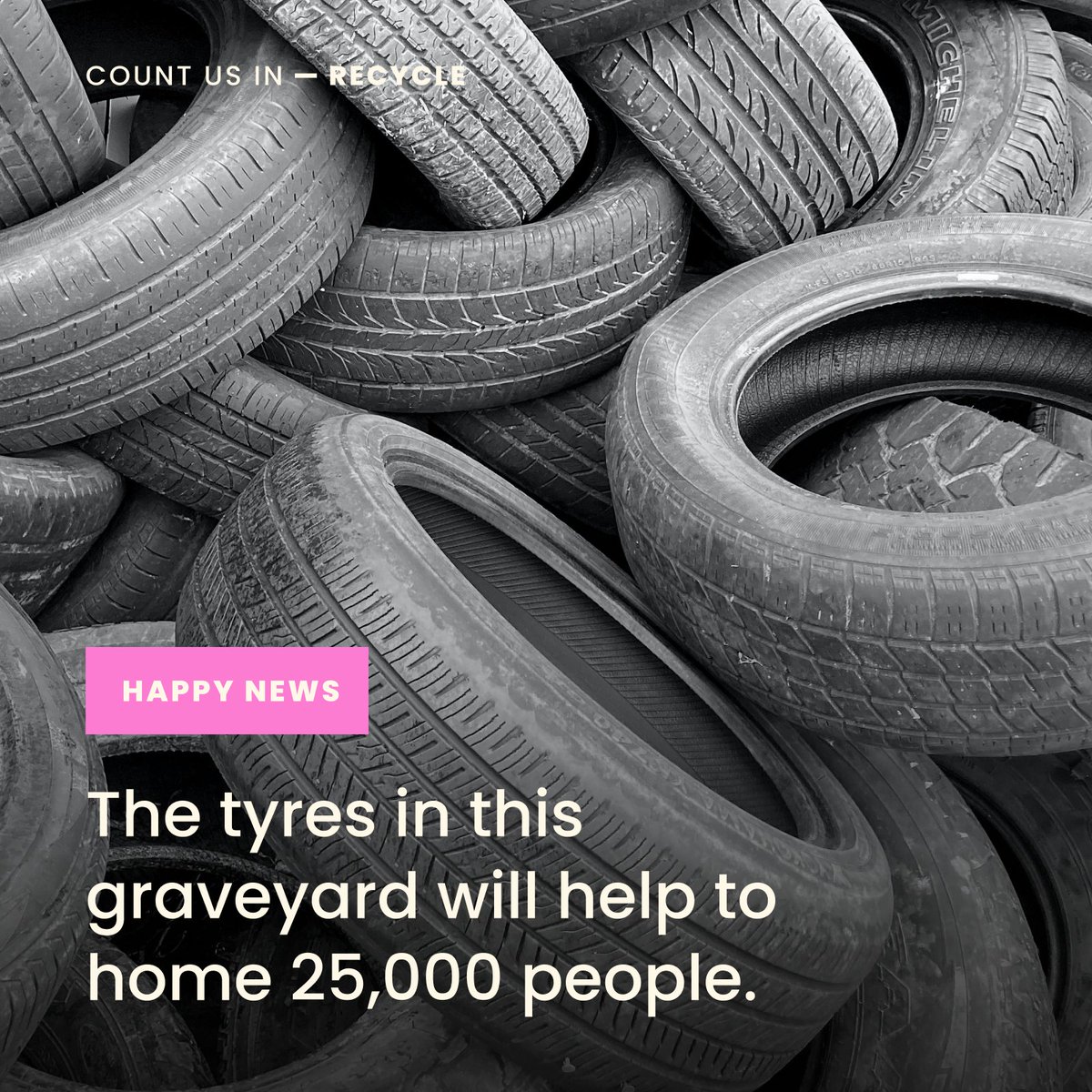 🛞 Did you know Kuwait has a graveyard with 42M tyres? ♻️ They're reborn as rubber tiles, reducing waste and offering eco-friendly flooring! Would you walk on tyres for the environment? Let us know! #sustainability #rubbertyres #reuseandrecycle