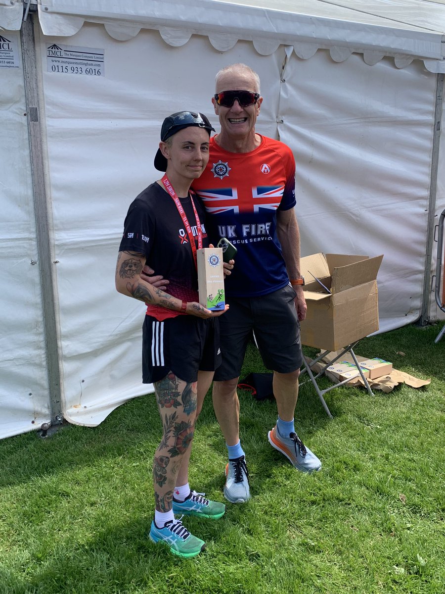 National #FireService middle distance #Triathlon (1.2mile swim, 56bike, 13.1run) Female cat winners: 1st. Sophie Hedges <a href="/HumbersideFire/">Humberside Fire & Rescue</a> 4:55:06 2nd. Natalie Mortimer <a href="/Tyne_Wear_FRS/">Tyne and Wear Fire and Rescue Service</a> 5:23:53 3rd. Natalie Morris 5:26:35 <a href="/WestMidsFire/">West Midlands Fire Service</a> at <a href="/OutlawTriathlon/">Outlaw Triathlon</a> Notts. <a href="/firesportuk/">FireSport UK</a> <a href="/TWFRSSW/">TWFRS Sports and Welfare Club</a>