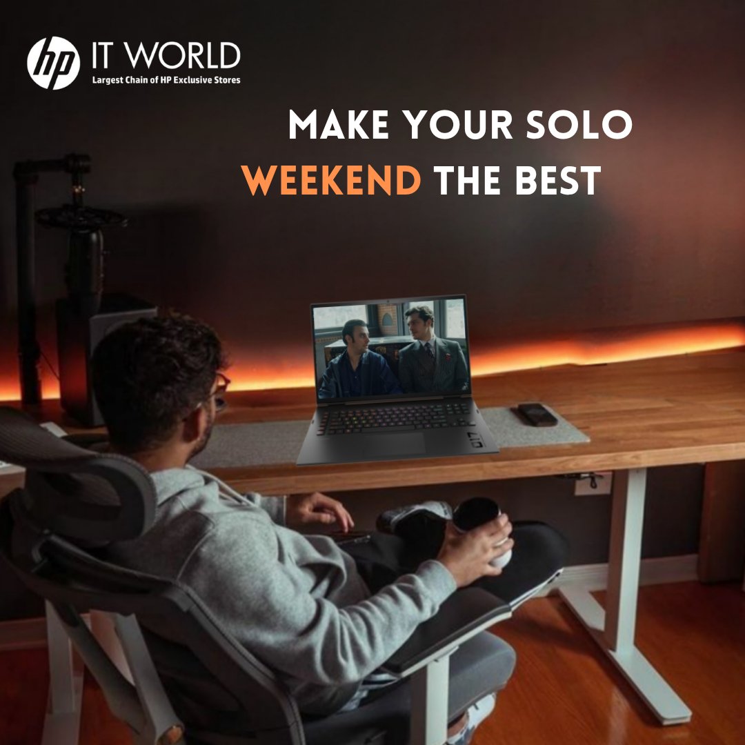 itw_tw's tweet photo. The ideal weekend combination is a laptop and a movie. Feel a theater-like atmosphere in your house with HP Omen laptops, that treat you stunning visuals and impeccable sound quality.

#binge #movie #weekend https://t.co/pnByOYCQOG
