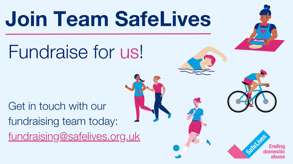 With your help we can and we will end #DomesticAbuse. For everyone, for good. Sign up to one of our fundraising challenges today and support #TeamSafeLives 👇
safelives.org.uk/support-us/fun…
