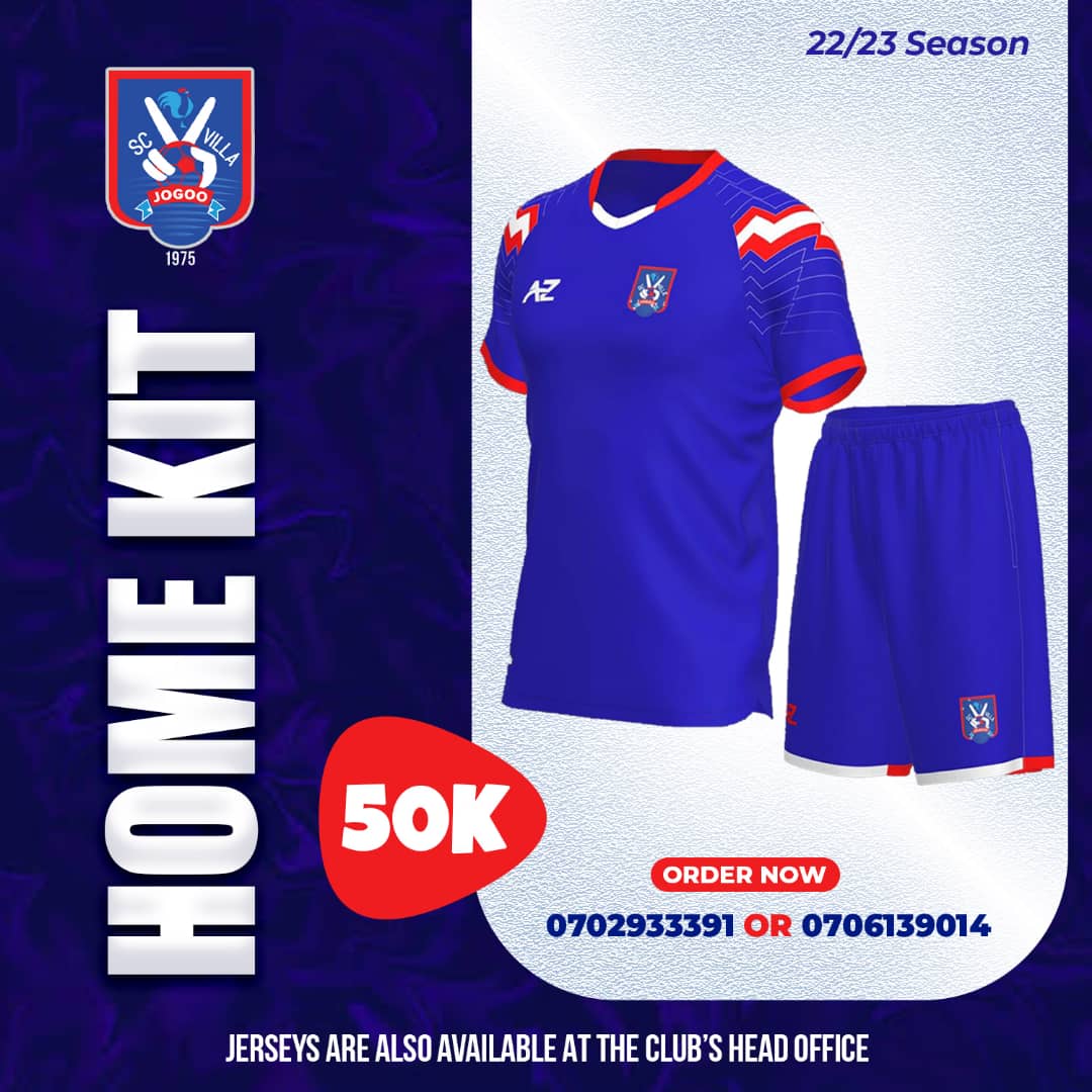 #SCVillaJersey is finally in town. It's available at the club's head office. But you can as well link up with your branch leaders to ease the process.
 
For more information reach:- 0702933391 or 0706139014 

#SCVUpdates | #WeAreJogoos | #TheJogoos