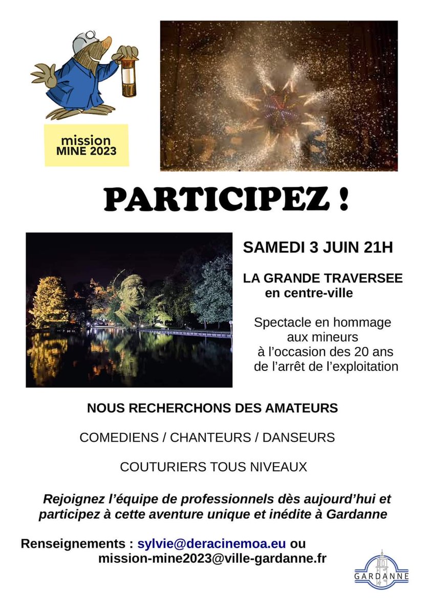 Hommage aux mineurs samedi 3 juin à 21H à Gardanne pour les 20 ans de la fermeture de la mine avec la traversée du centre-ville
#museeminegreasque #myprovence #museedelamine #regionpaca #sortirenfamille #VisTaMine #greasque #gardanne #regionsud #partage #hommage #mineursdecharbon