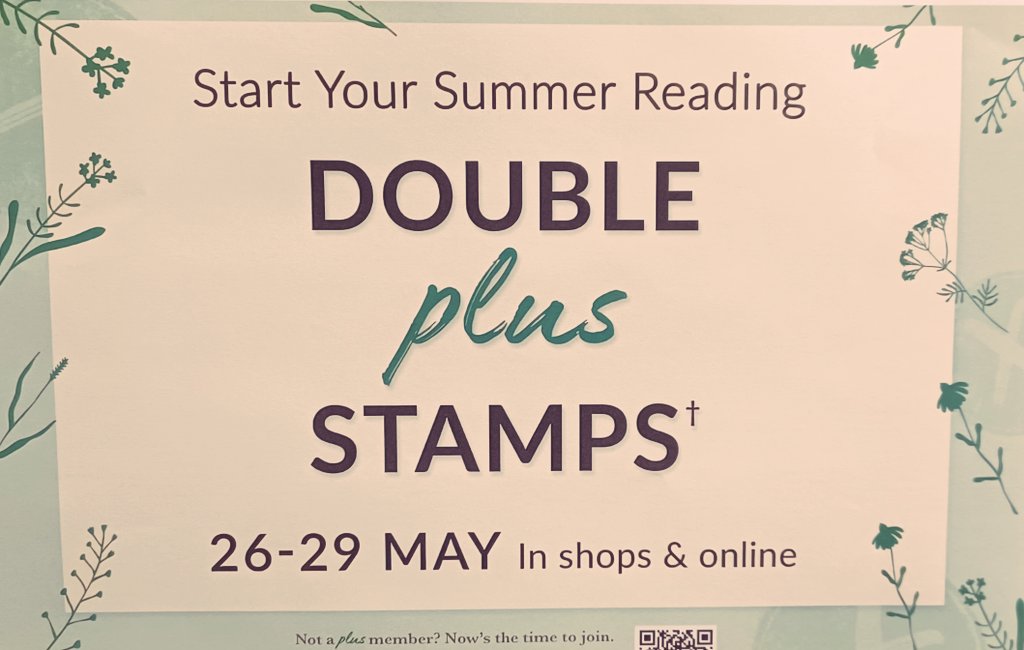 It's double stamps weekend again! Don't forget to bring your Plus card!