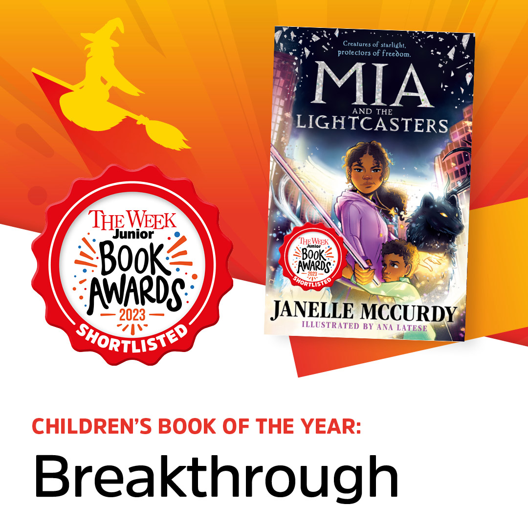 We are absolutely thrilled that #MiaAndTheLightcasters by @JanelleLMccurdy has been shortlisted for Children’s Breakthrough Book of the Year at The Week Junior Book Awards 2023! ✨ @theweekjunior #TWJAwards