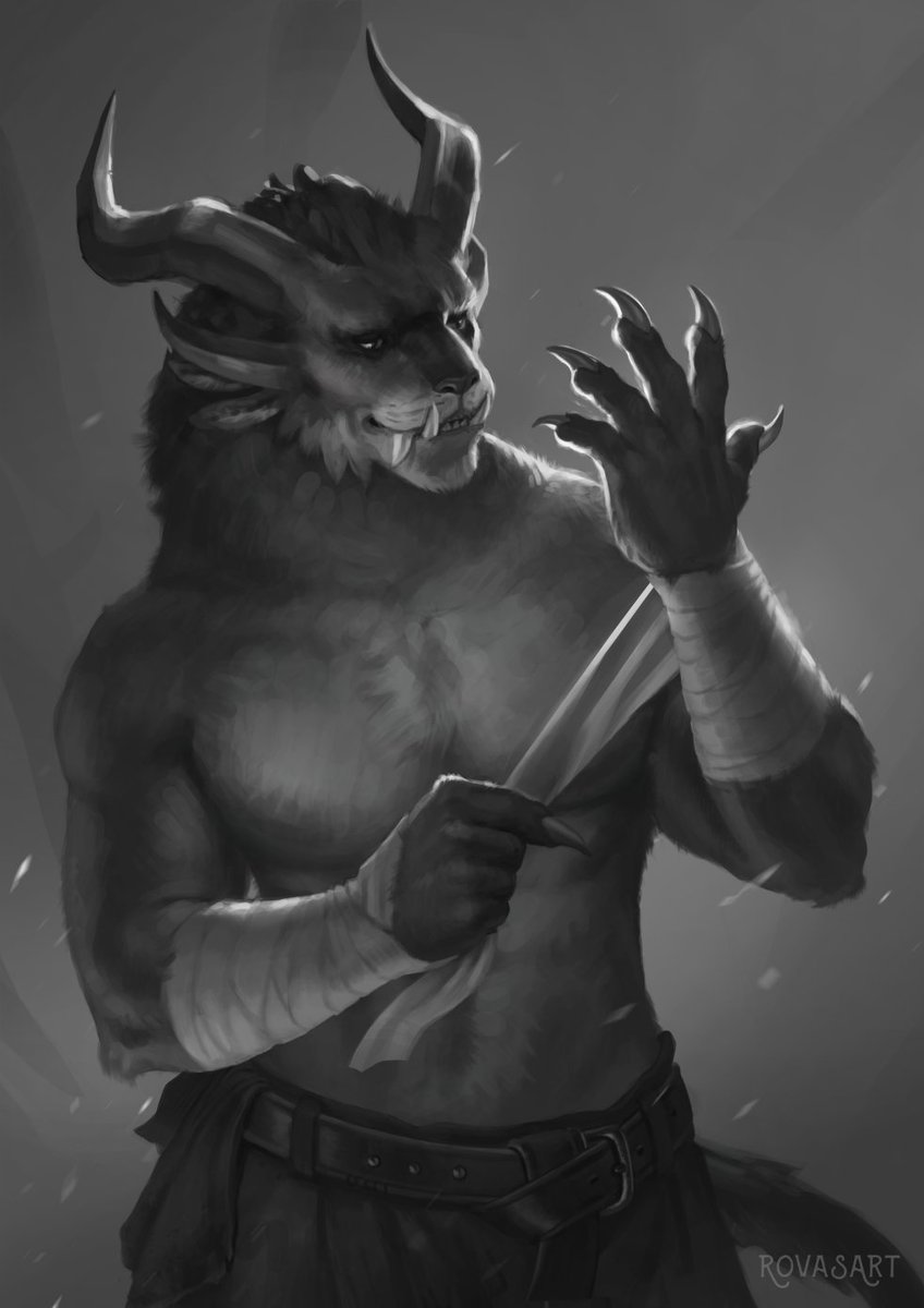 Finished greyscale - now onto colour!
#charr #GuildWars2