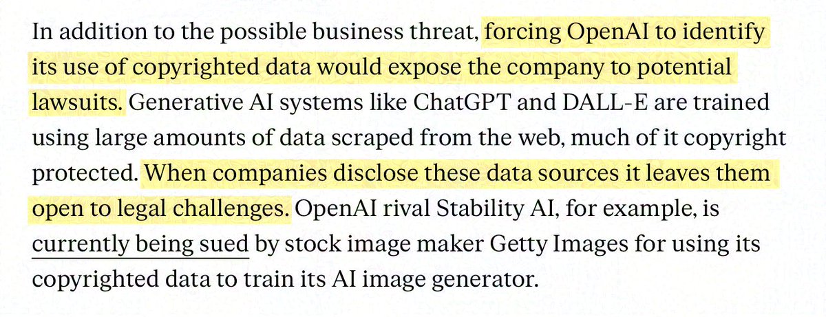 OpenAI CEO threatening to leave EU if they force companies to disclose copyrighted training material feels like a declaration of bancrupty.

If they are not able to operate without violating copyrights they might just not have a sound business model.

#ai #chatgpt #OpenAI