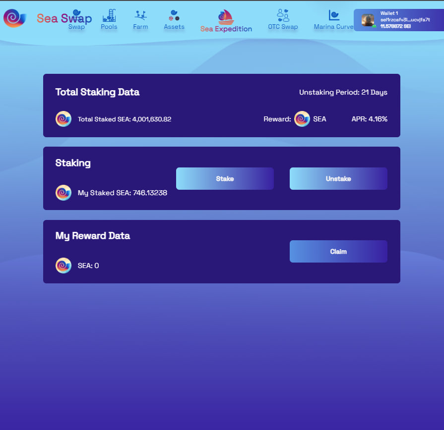 #SeaSwap  <a href="/Seaswap_sei/">Sea Swap</a> sei1rzcafv3lzwkaay9wqmmdadgg0rnd60ucvjfa7t