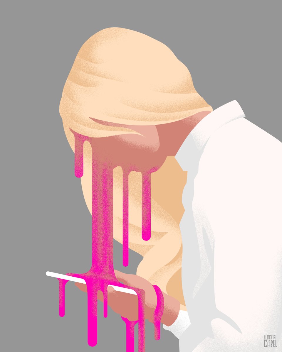 "Heavy Mental" - new illustration for <a href="/jagodamarinic/">JAGODA MARINIĆ 🪝</a> 's column <a href="/sternde/">stern</a>