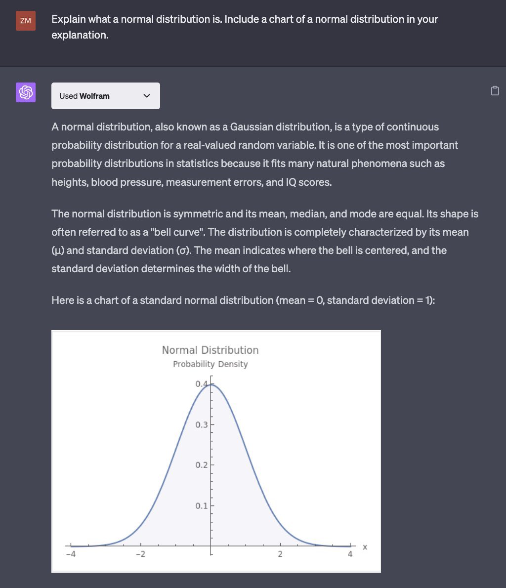 3. Wolfram Alpha

Rendez ChatGPT plus intelligent en lui donnant accès à des calculs puissants, des calculs précis, des connaissances organisées, des données en temps réel et une visualisation. 