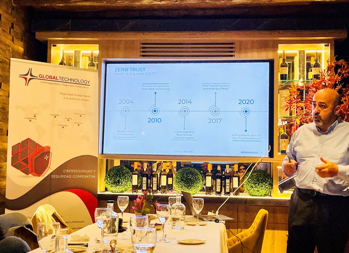Ayer celebramos el Evento de #ZeroTrust en El Cachirulo. Nuestros invitados tuvieron el placer de conocer la gestión más avanzada a nivel de visibilidad, de la red y ciberseguridad con <a href="/epola001/">Enrique Polanco</a> y Ladix Caballero, y nuestro colaborador Miguel Angel Rodriguez.