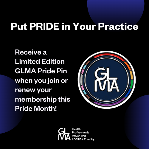 Join or renew #GLMA membership by 6/30 to receive limited edition GLMA #Pride2023 pins! The pin provides visibility signifying to both your patients and colleagues that you are an LGBTQ+ affirming health professional. Link in bio. #InclusiveHealthcare #LGBTQHealth