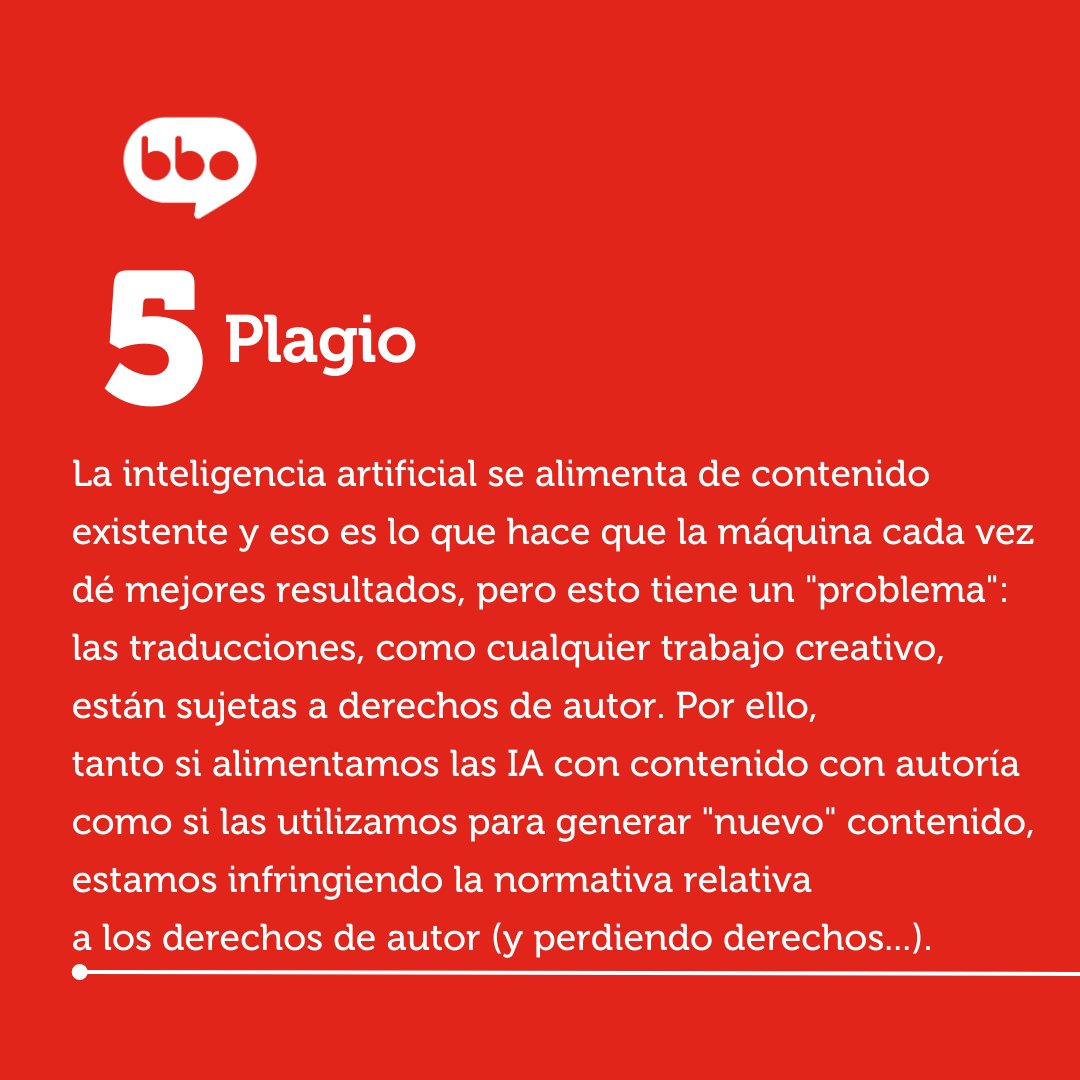 ¿Por qué estamos tan pesadas con el uso de la IA para traducir? 🧵(3/3)