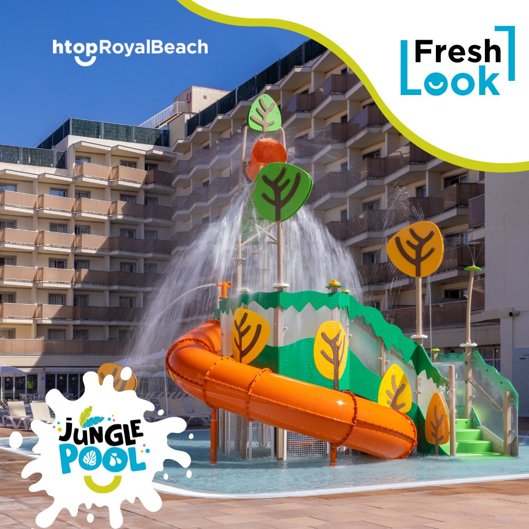 💧 Con esta calor nos parece buen momento recordar que nuestro #htopRoyalBeach presenta un nuevo #FreshLook esta temporada. El #JunglePool es una de las novedades más destacadas.

#htophotels #hoteles #turismo #costabrava #lloretdemar #htopfun #happinessincluded #endlesssummer