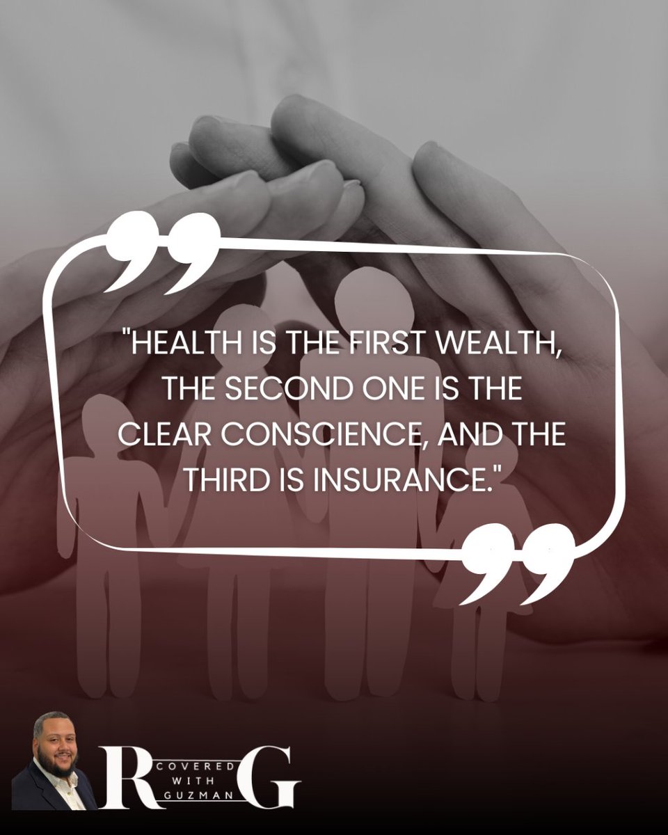 COVEREDbyGUZMAN's tweet image. True wealth lies in health, a clear conscience, and the shield of insurance. Prioritize well-being, integrity, and protection. #HealthIsWealth #ClearConscience #InsuranceMatters #FloridaBusiness