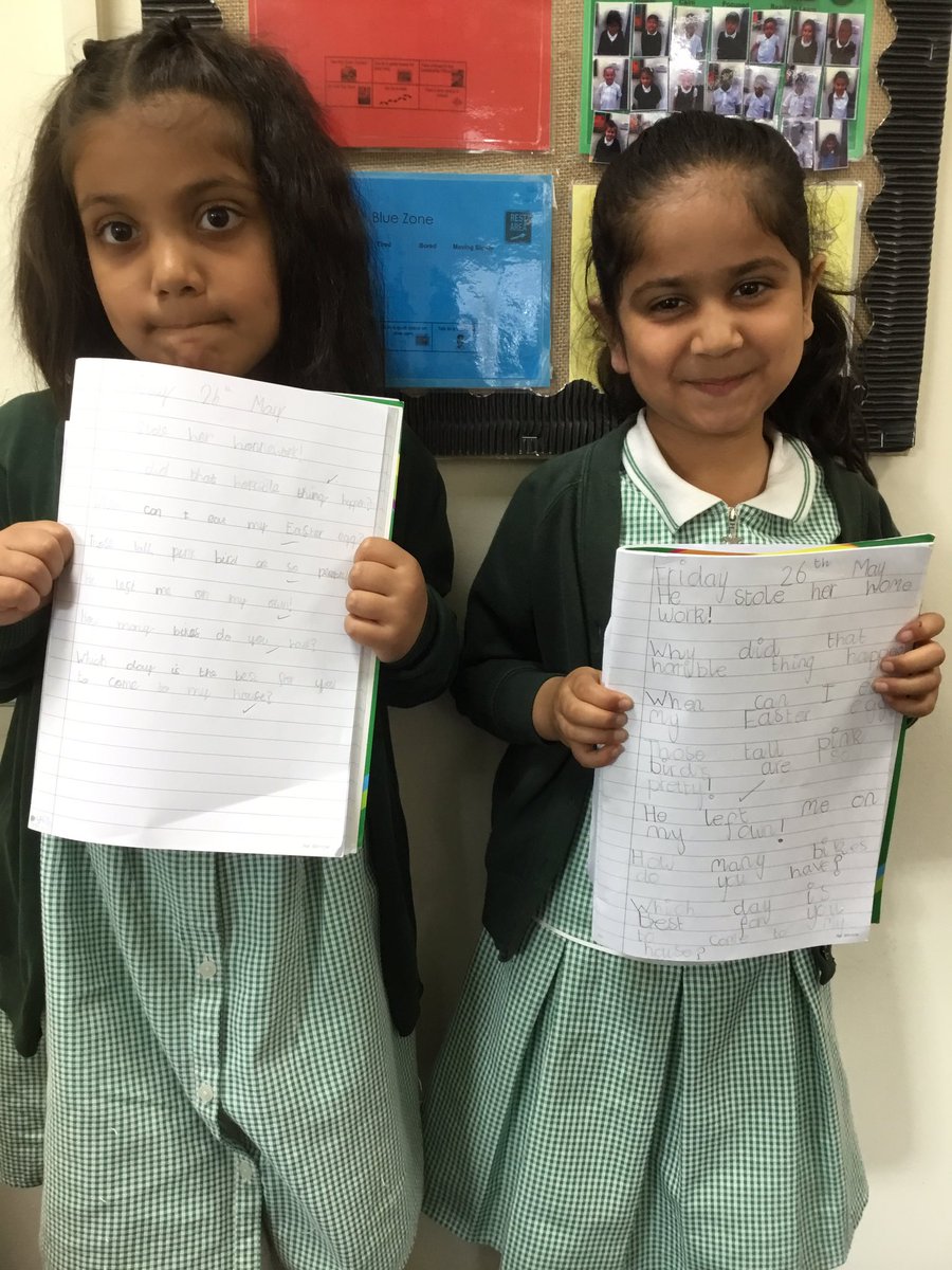 We have been practising writing straight into our book including writing the long date. Here is some of the lovely work we have produced in English!📝