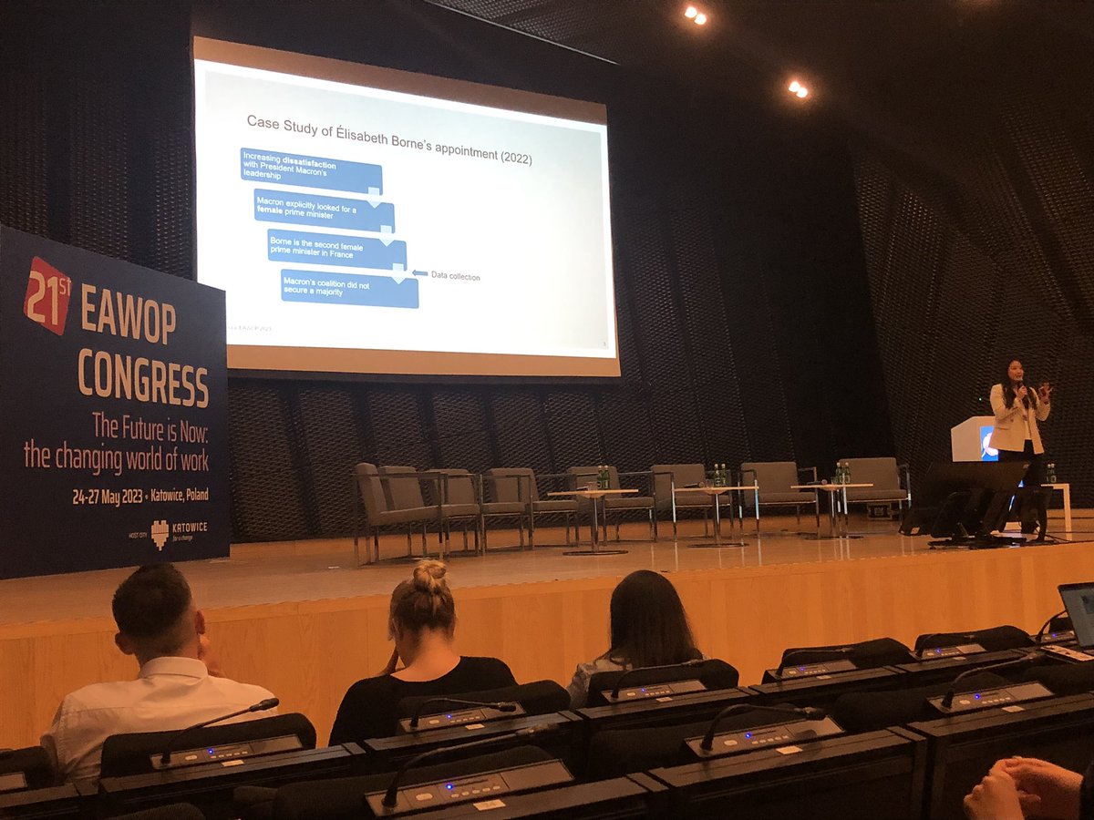Wika (@employablephder) on Twitter photo What an interesting talk by <a href="/RuriTakizawa/">Ruri Takizawa</a> at #EAWOP about a case study of the appointment of Élizabeth Borne as the French prime minister. What an interesting talk by <a href="/RuriTakizawa/">Ruri Takizawa</a> at #EAWOP about a case study of the appointment of Élizabeth Borne as the French prime minister.