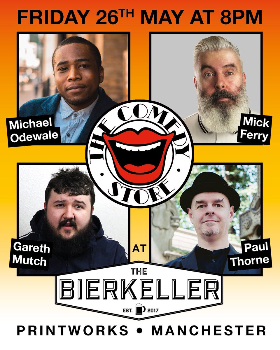 Tonight at @MancBierkeller 😃 thecomedystore.co.uk