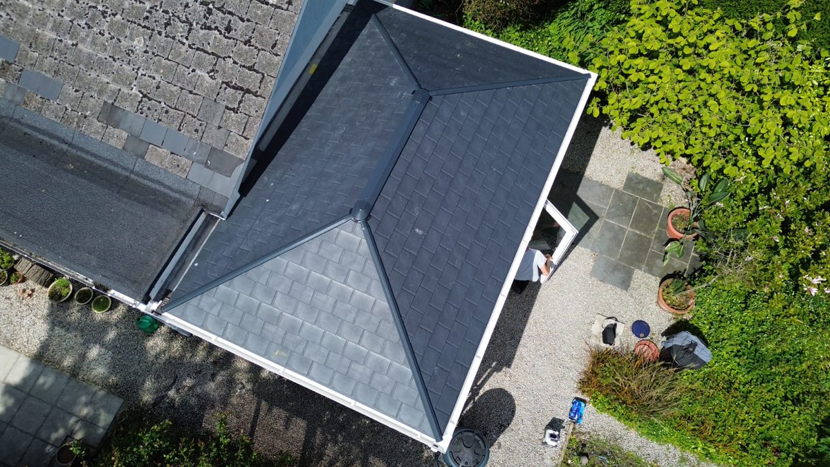RealisticPVCu's tweet photo. This stunning conservatory refurbishment was carried out recently by Matt and Chris for clients in Tregony, Cornwall, we are currently waiting on the electrician to do the 1st fix before getting Bryan back to do the plastering. 
 
#ultraroof #Tregony #Cornwall https://t.co/1tOpb2UJ5k