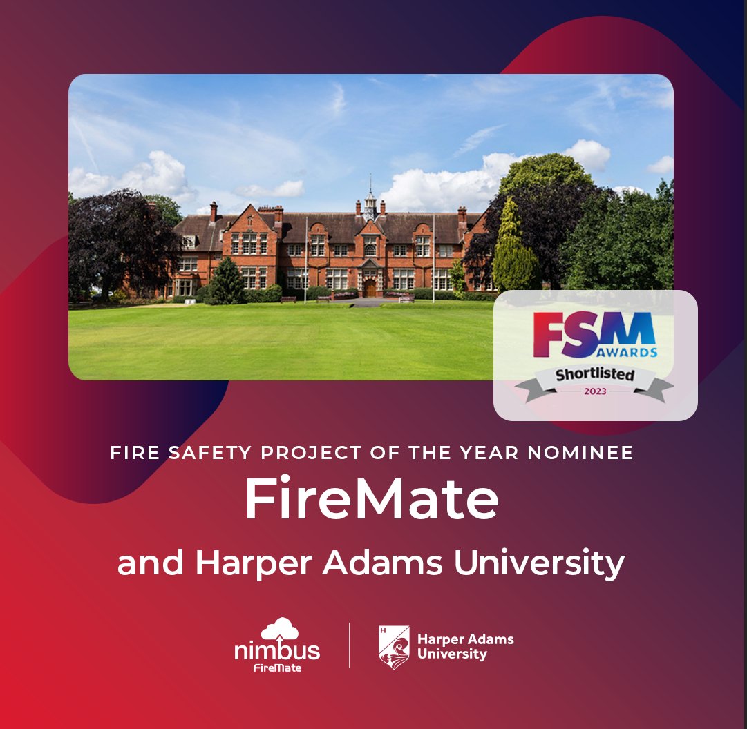 We are extremely proud that we have been shortlisted for the FSM Award '𝗙𝗶𝗿𝗲 𝗦𝗮𝗳𝗲𝘁𝘆 𝗣𝗿𝗼𝗷𝗲𝗰𝘁 𝗼𝗳 𝘁𝗵𝗲 𝗬𝗲𝗮𝗿 𝟮𝟬𝟮𝟯' in recognition of our project at Harper Adams University! 👏
Read more about the solution here: hubs.li/Q01RhwCf0
#FSMAwards