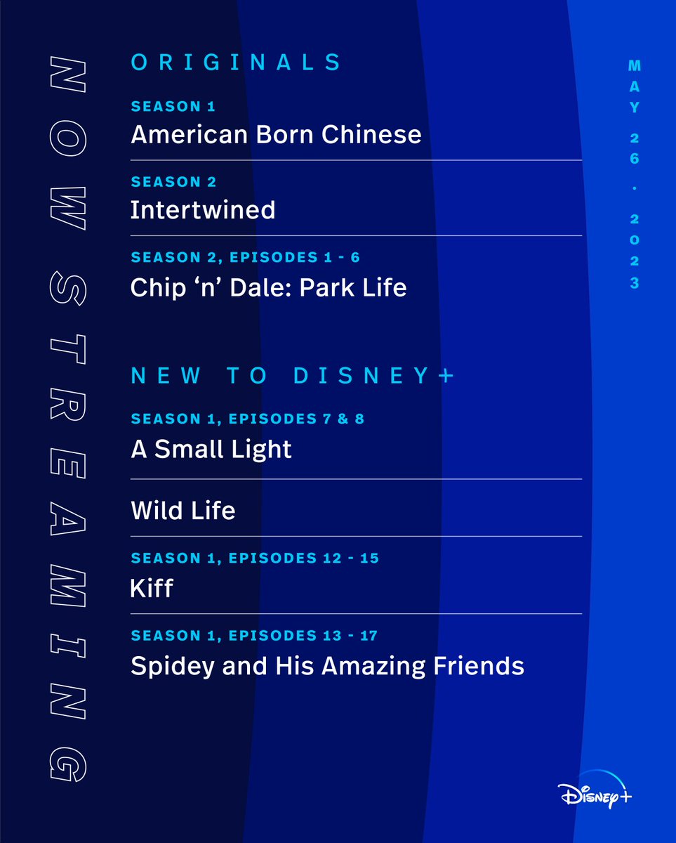 Park Life. 🌳 Wild Life. 🌎 #NowOnDisneyPlus life. 🍿

Stream #AmericanBornChinese, #Intertwined, and so much more now on #DisneyPlus!