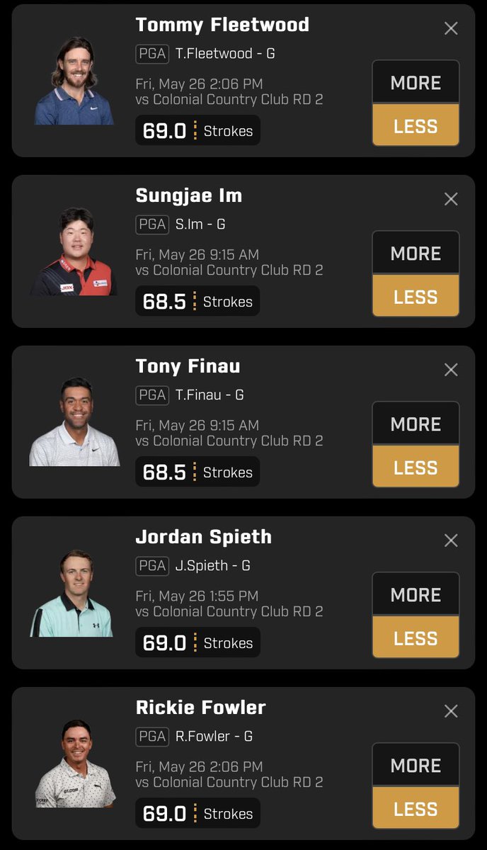 cornspicks's tweet photo. Mix and match for PGA tmrw 🍀

Join @SpideyParlay's 🆓 Discord for MORE PICKS!🔥
➡️ https://t.co/i0188WmhWK ⬅️

#PrizePicks #PrizePicksNBA #PrizePicksNFL #PrizePicksNHL #GamblingTwitter #NBA                  #NFL #NHL #PropBets #PlayerProps https://t.co/xs2MtXJJDR